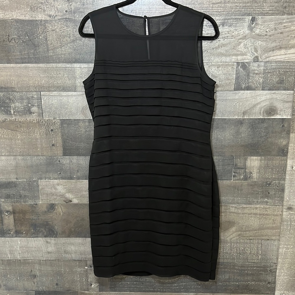 Sleeveless Calvin Klein Midi Black Dress